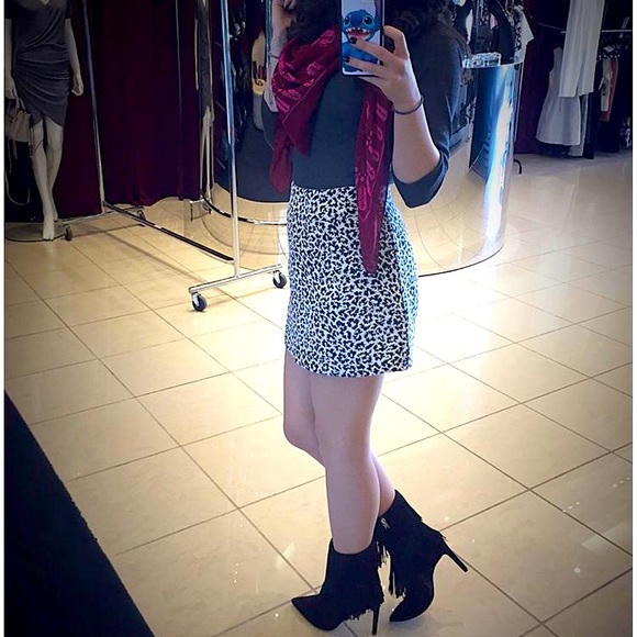 Animal Print A-line Skirt from A&F - Picture 1 of 6